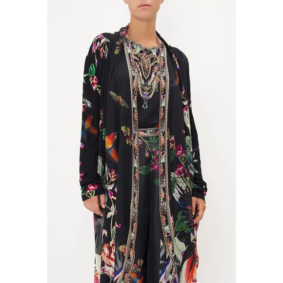 Camilla Paradiso Place Silk Long Jacket with Pockets L/XL - Picture 2 of 12